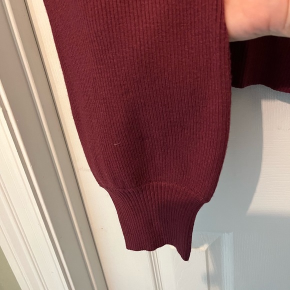 NWT Maroon 2 pc tank w/ neck and sleeve party top SZ L (junior) by Metal - Picture 2 of 7